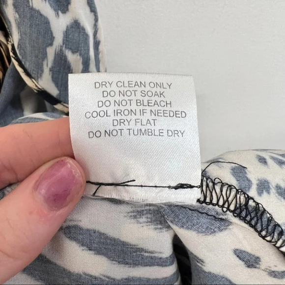 Melissa Odabash Brianna Wrap Dress Cover Up Leopard Maxi Animal Print Ruffle XS - Picture 9 of 10